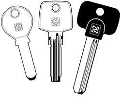 Bohrmuldenschlüssel - Hausschlüssel - Rohlinge 