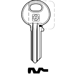 Schlüsselrohling ASS137 für ASSA 22401 