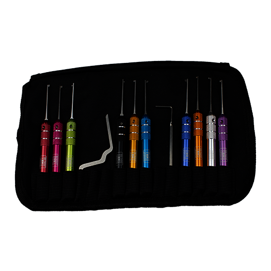 Colorful pick set for dimple cylinders