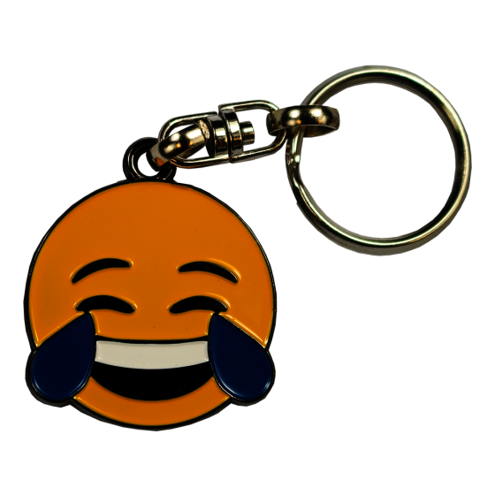 Smiley Schlüsselanhänger Emoji Tränen lachend "ROFL" stabil