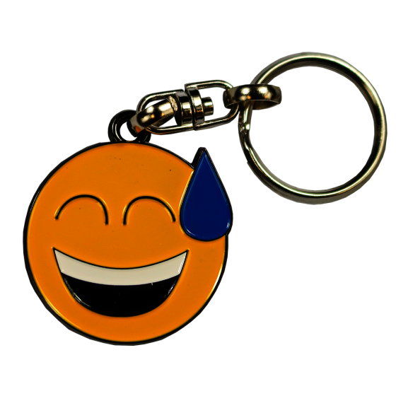 Smiley keychain emoji "Sweat drop" stable