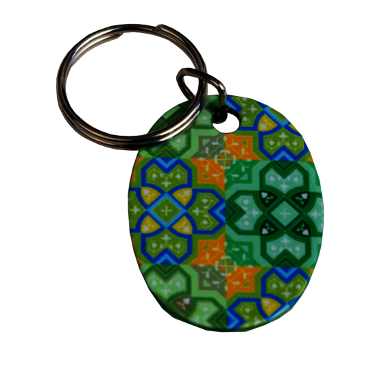 Keychain "green mosaik"