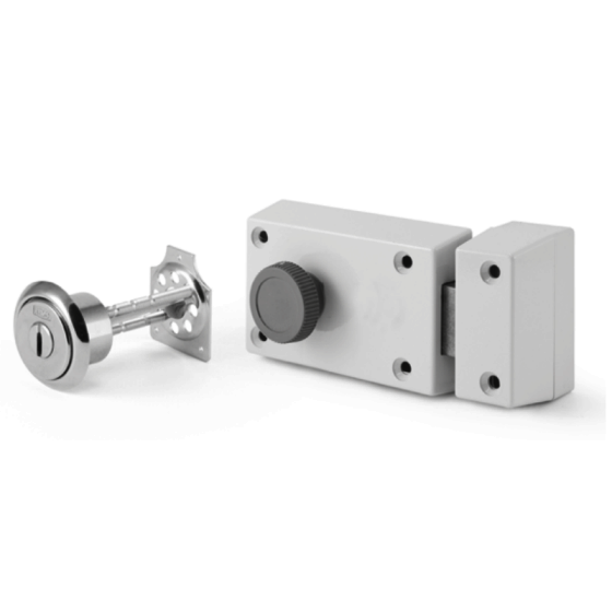 KESO 8000Ω2  Bolt lock with knob and rim lock (centric)