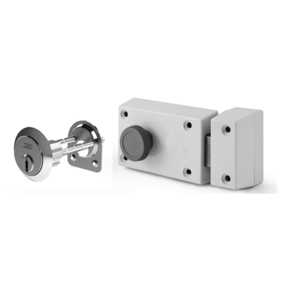 KESO 8000Ω2  Bolt lock with knob and rim lock (excentric)