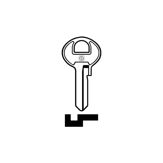 Schlüsselrohling AB23 für ABUS, BASU, Guard