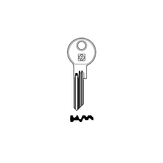 Schlüsselrohling AKR16R für ANKERSLOT