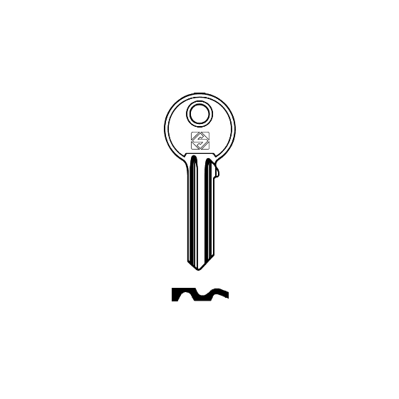 Schlüsselrohling AKR3 für ANKERSLOT, ODA