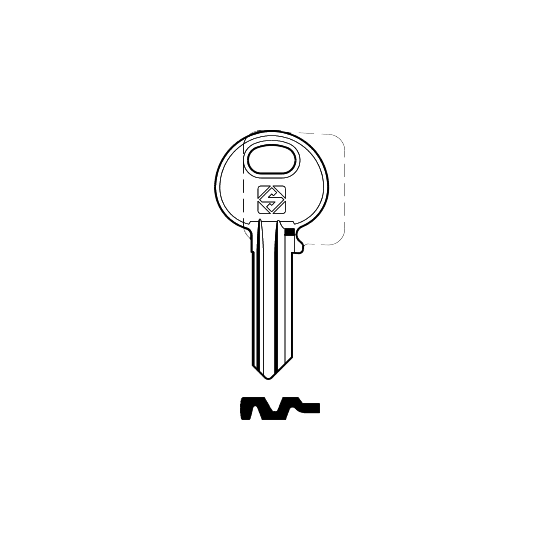 Schlüsselrohling ASS137 für ASSA 22401