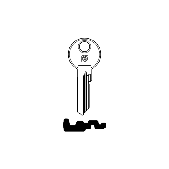 Schlüsselrohling BAB26R - 23 für BAB