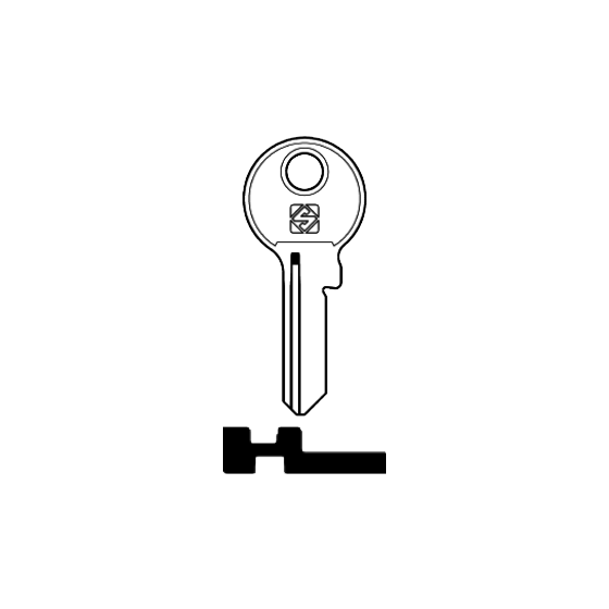 Schlüsselrohling BAI4R für BASI