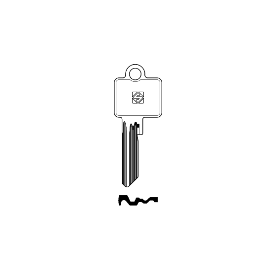 Schlüsselrohling BK17 für BKS