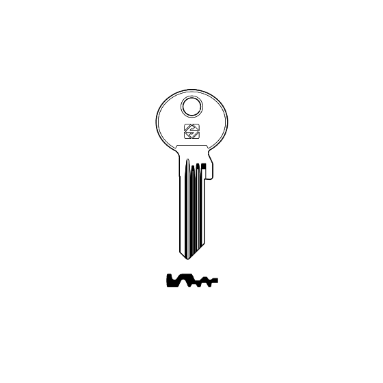 Schlüsselrohling BK23R für BKS