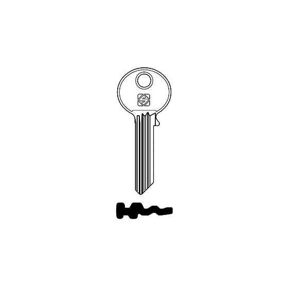 Schlüsselrohling BK6-PS für BKS