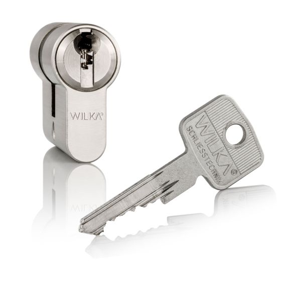 Double profile cylinder WILKA series "Carat S4" incl. security card - different locking