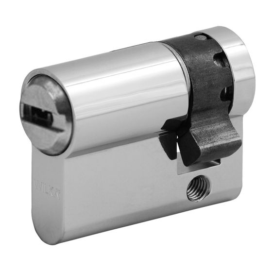 Half cylinder WILKA series "Carat S5" incl. security card (horizontal reversible dimple-key system)- different locking