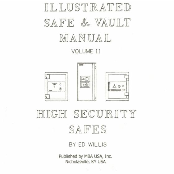 CD „Safe and Vault Manual, Volume II“, Ed Willis, English