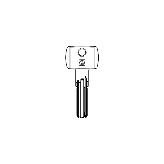 Schlüsselrohling DM162 (Bohrmulde Messing)