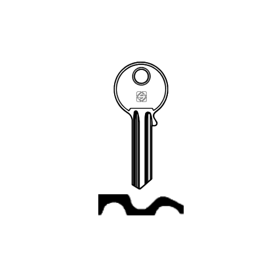 Schlüsselrohling für EVVA EV2 - Stahl