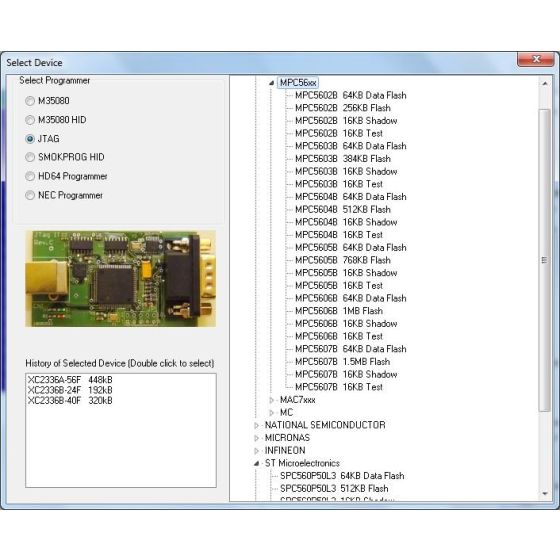 MBE MBPROG - Freescale MPC5604; SGS Thompson SPC560P UPDATE