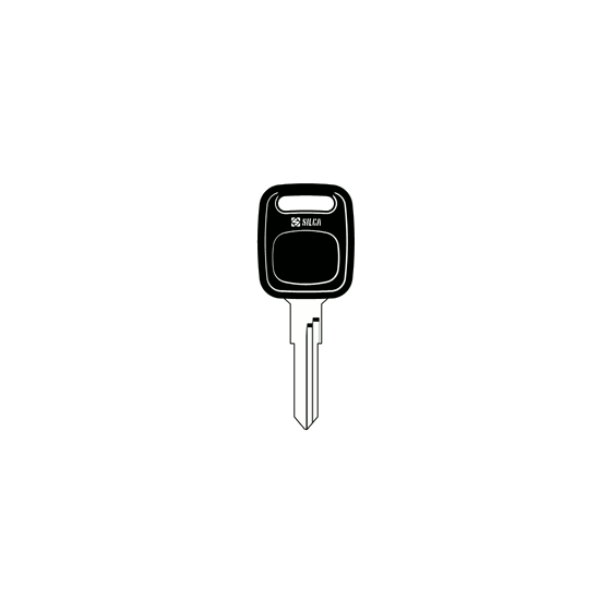 Car key with plastic head and HU49 profile for Volkswagen
