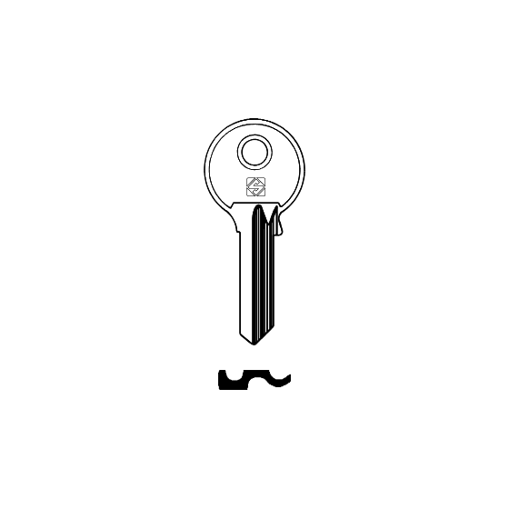 Schlüsselrohling LT2 für LITTO, ANKERSLOT