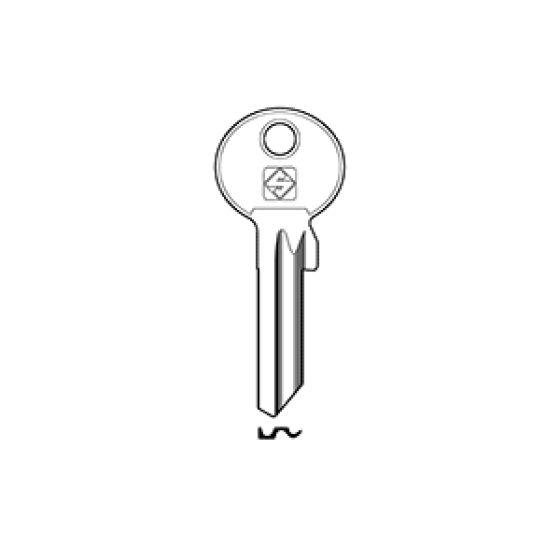 Multi-key for IKON rim bolt lock with locking bar and external cylinder