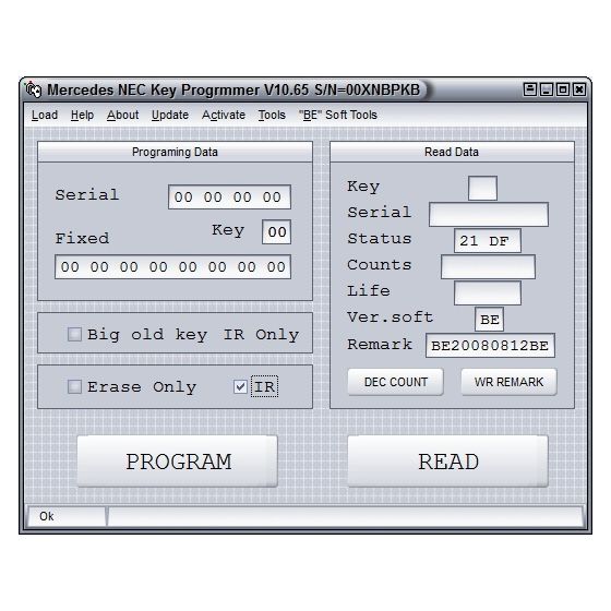 MBE NEC KEY Programmiergerät V.10.62 - Software Update