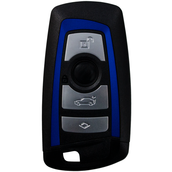 SMART CARD for BMW 4 buttons 433 Mhz blue