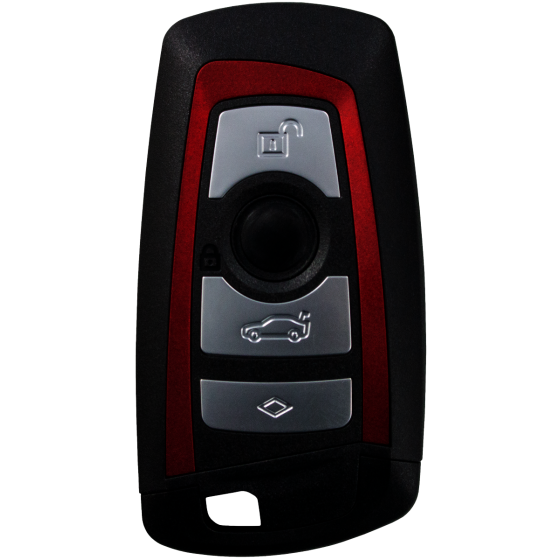 SMART CARD for BMW 4 buttons 433 Mhz red