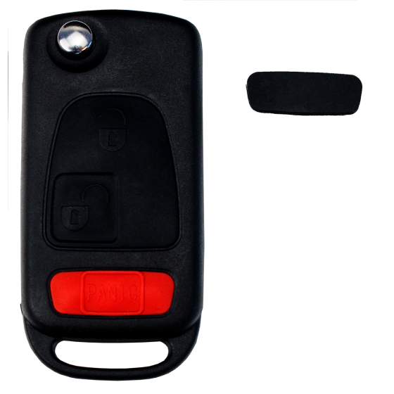 Mercedes 3 buttons flip key (HU64) W168, W414, SLK für KR55