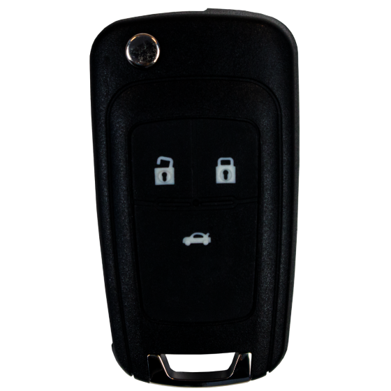 Folding key with 3 buttons 13584834 Keyless for Opel
