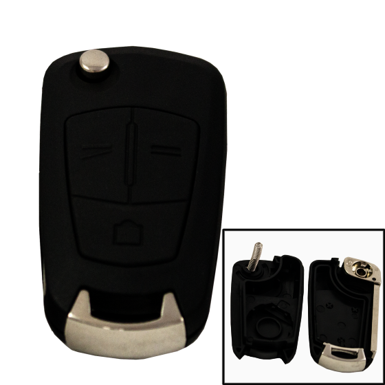 Remote Shell with 3 buttons and HU100 Blade for OPEL (new version)