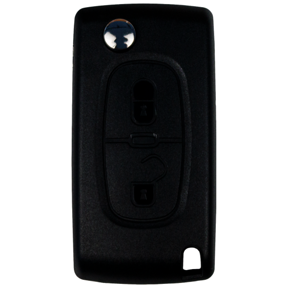 Flip key shell for Peugeot with  2 buttons and HU83 profile