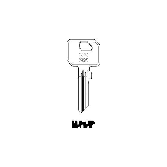 Silca key blank WK88 for WILKA W235