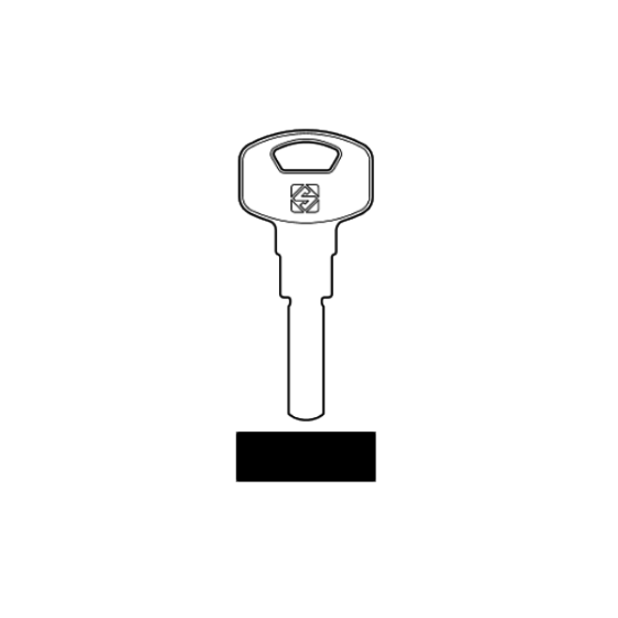 Silca Bohrmulden- / Schlüsselrohling YA101  für YALE in Messing