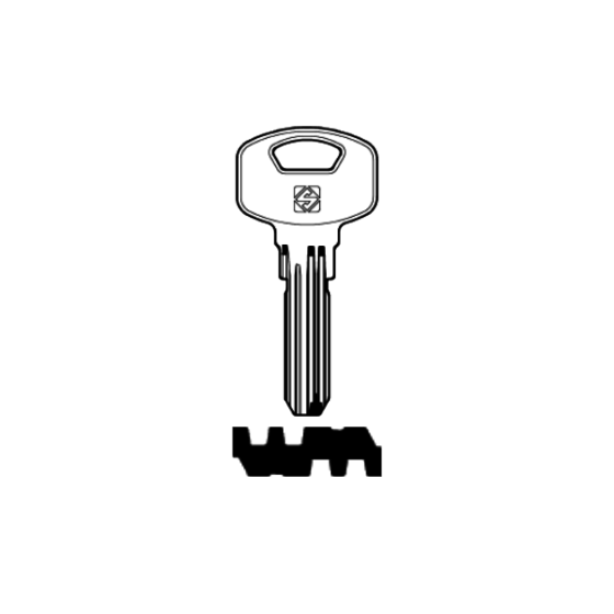 Silca Bohrmulden- / Schlüsselrohling YA94 für YALE in Messing