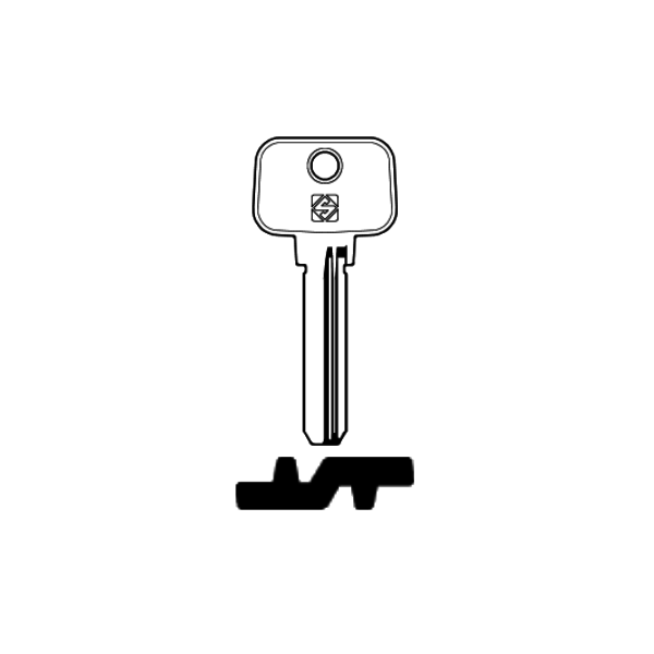 Silca dimple key blank MTK16 for MUL-T-LOCK (nickel silver) - Zieh-Fix.com