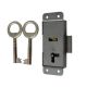 KBV mailbox lock surface mounted / with side lugs with 4 screw holes