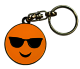 Smiley Schlüsselanhänger Emoji Sonnenbrille stabil