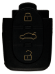 Remote Shell with 3 Buttons for AUDI