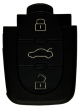 Remote Shell with 3 Buttons for AUDI (2 batteries)