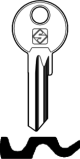 Schlüsselrohling BAB13R für BAB