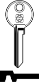 Schlüsselrohling BAB16 für BAB