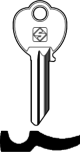 Schlüsselrohling BAB18R für BAB