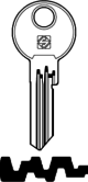 Schlüsselrohling BAB26R - 18 für BAB