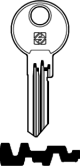 Schlüsselrohling BAB26R - 21 für BAB