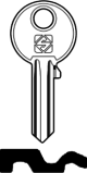 Schlüsselrohling BAI2 für BASI