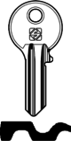 Schlüsselrohling BAI3 für BASI