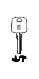Silca Bohrmulden- / Schlüsselrohling BD22 für BRICARD in Messing