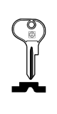 Silca Schlüsselrohling BH10 für Bosch / Kolb / Laporte aus Stahl